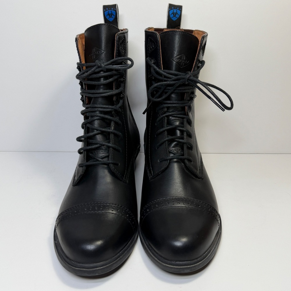 Ariat Boots Womens 8 Black Paddock Cobalt XR Ankle Equestrian Dark Academia